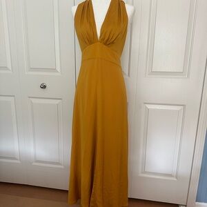 Banana Republic Mustard Maxi Dress